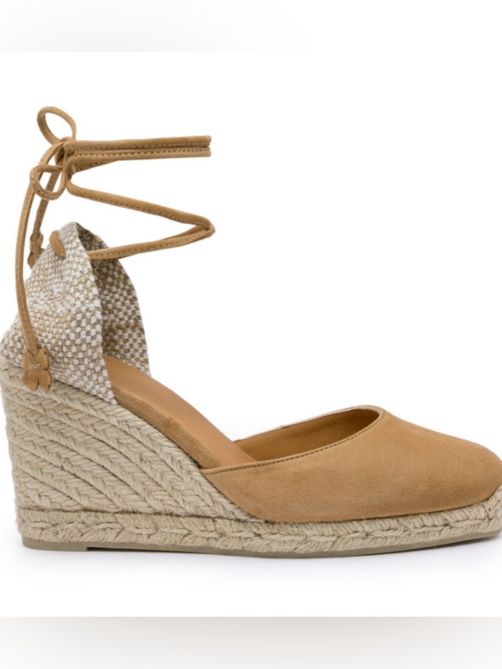 Castañer 'Carina' Brown Suede Wedge ASO Kate Middleton